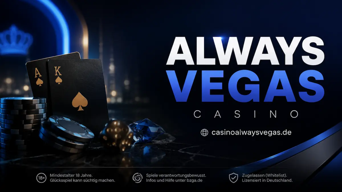 Always Vegas Casino: Schnelle Anmeldung im Online Casino für Spieler aus Deutschland